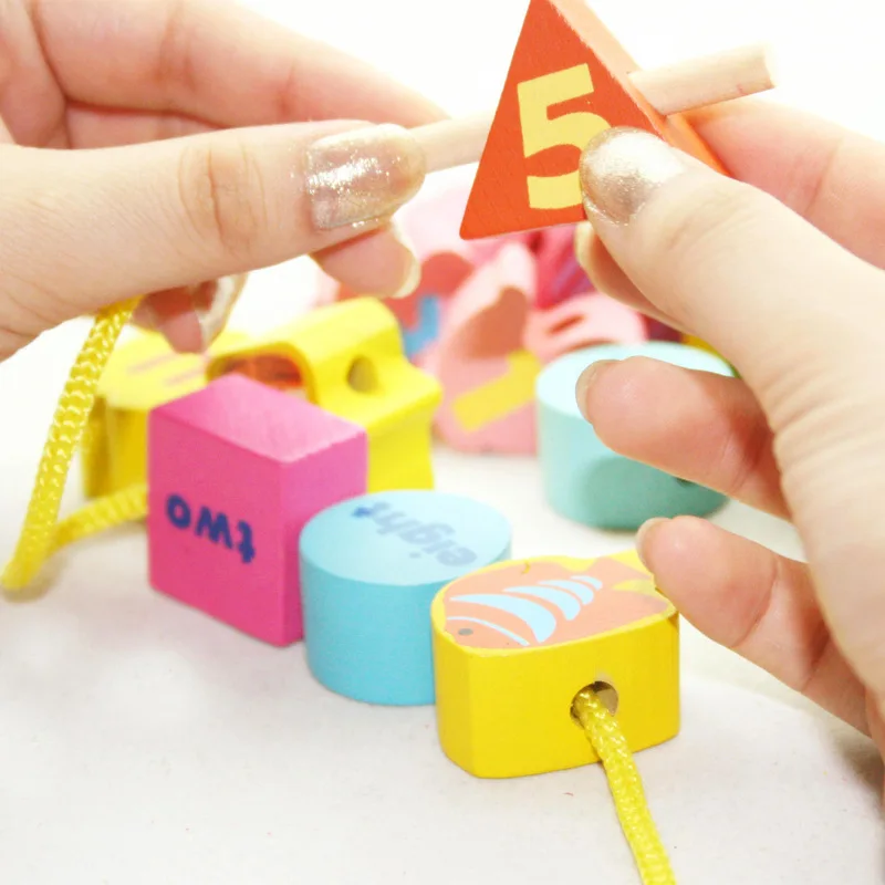 36 шт. дошкольные Деревянные Монтессори математика Math Material игрушки для детей