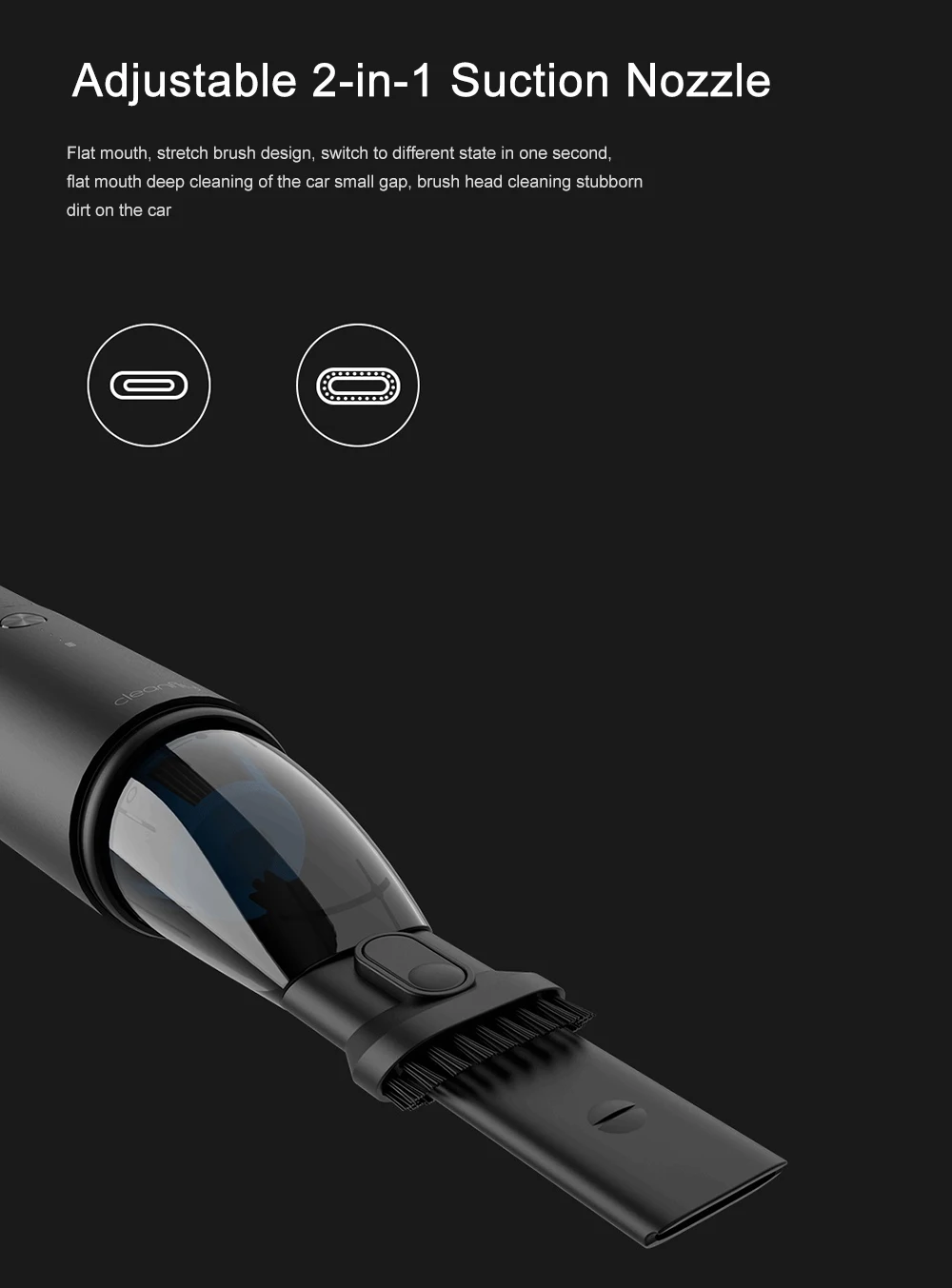 11 ручной автомобильный пылесос Cleanfly FVQ портативная 5 кпа Беспроводная очистка 2 в 1 насадка+ светодиодный светильник автомобильное зарядное устройство HEPA фильтр