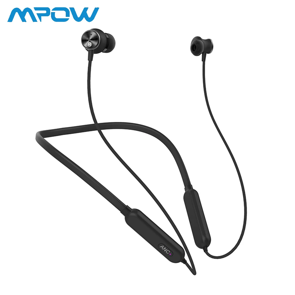 Mpow 3D Hi Fi стерео спортивные наушники вкладыши с шумоподавлением Магнитная Шейная