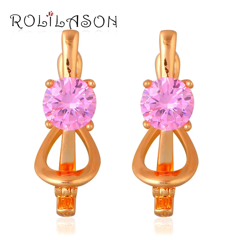 Рождественские подарки розовый кристалл серьги для подростков Обувь девочек