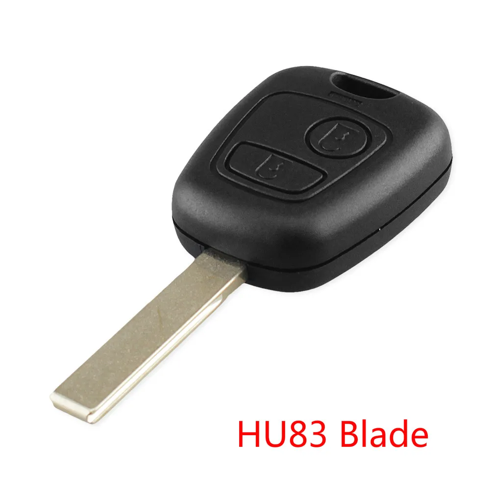 HU83 Blade KEYYOU 2 кнопочный ключ автомобиля чехол Брелок дистанционного управления для Citroen, C1 C2 C3 C4 XSARA Picasso для peugeot 307 107 207 407 - Цвет: HU83 Blade