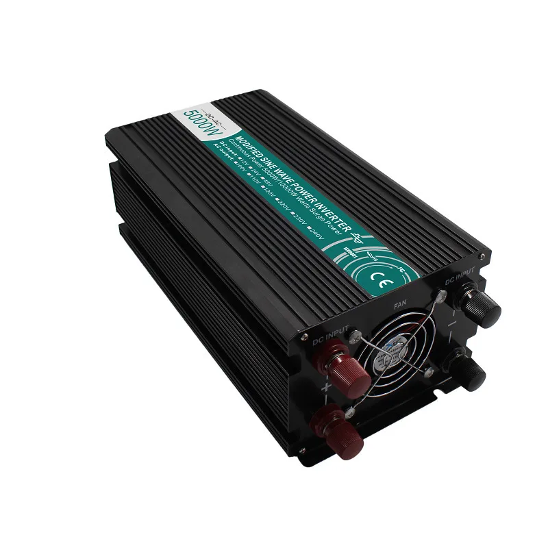 Высокого Поу 5000 Вт изменение синусоидальный инвертор DC12V/24 В/48 В к AC110V/220 решетки