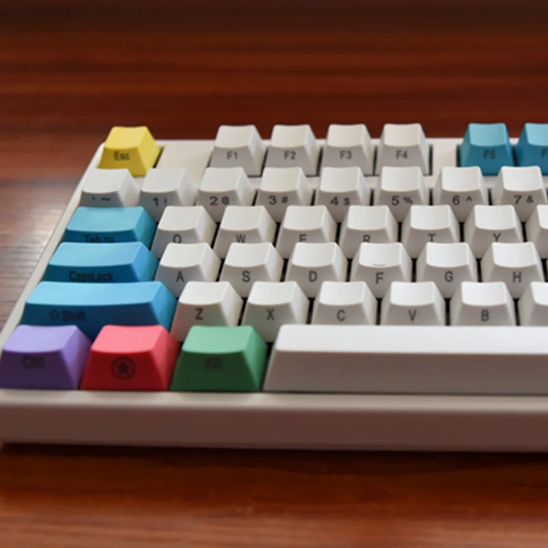 Side Print Keycaps 108 набор мела для ключей цветные PB колпачки для ключей с гравировкой сбоку персональная механическая клавиатура для Cherry MX переключатели набор ключей - Цвет: Side Print Keycaps