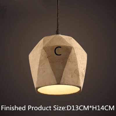 Силиконовые бетонные формы для абажуров для ламп три формы DIY формы цемент абажур силиконовые формы для украшения дома - Цвет: C