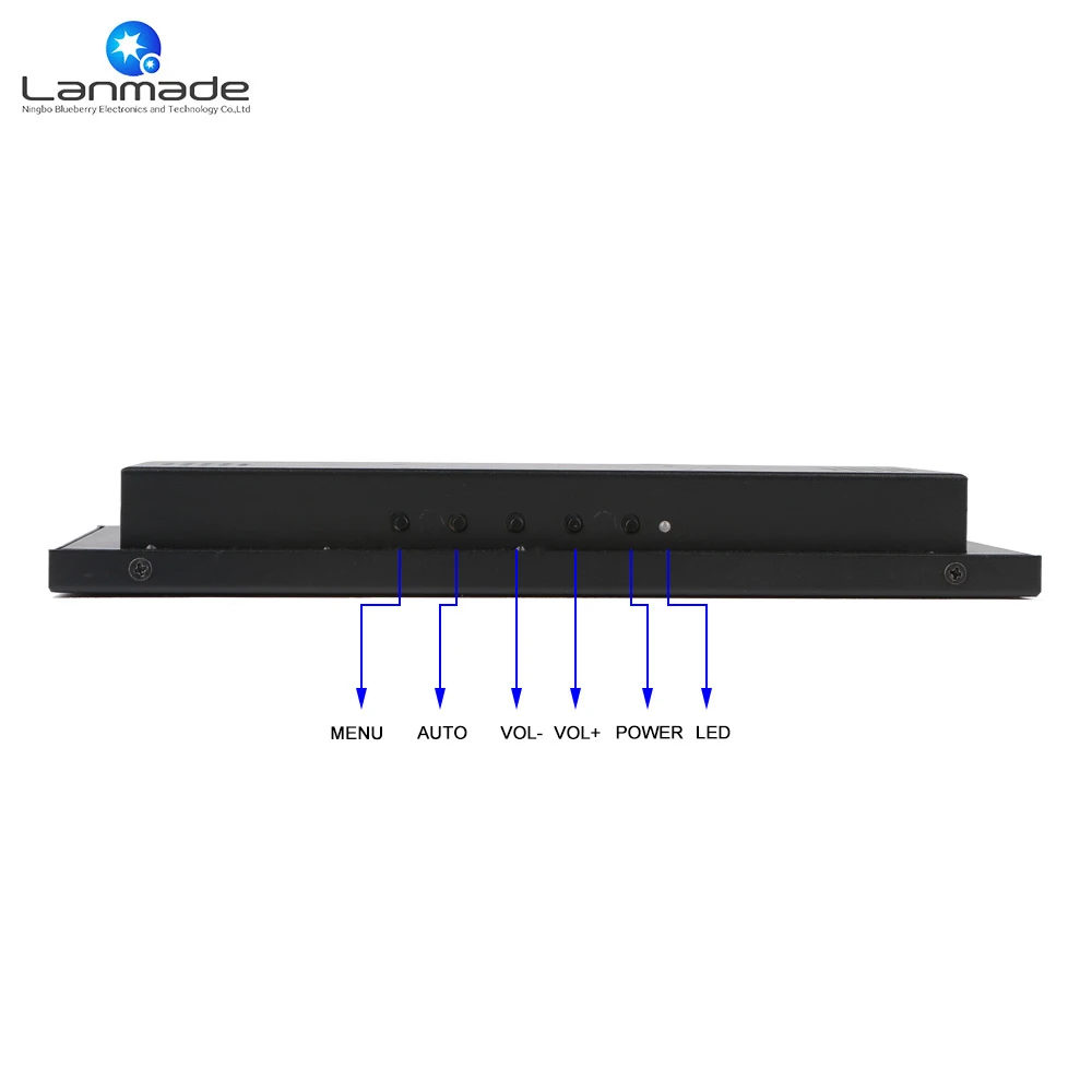 Lanmade 14 дюймов IPS ЖК дисплей Мониторы с HDMI + VGA DVI работать HD Media Player экран|monitor screen|monitor