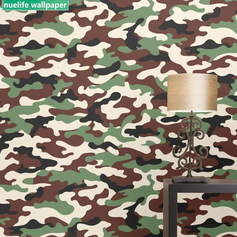 Камуфляжный узор армейский зеленый обои Ресторан клуб гостиная детская комната