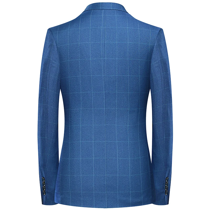 

JZ CHIEF Mens Blazer Jacket Casual Slim Fit Suit Jacket Business Plaid Blazer Designs Elegant Official Dress Suit Blazer homme