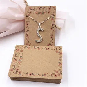 24 шт.лот разноцветные карточки для ожерелья с принтом разных стилей для модных ювелирных аксессуаров, бумажные карточки, с логотипом заказчика