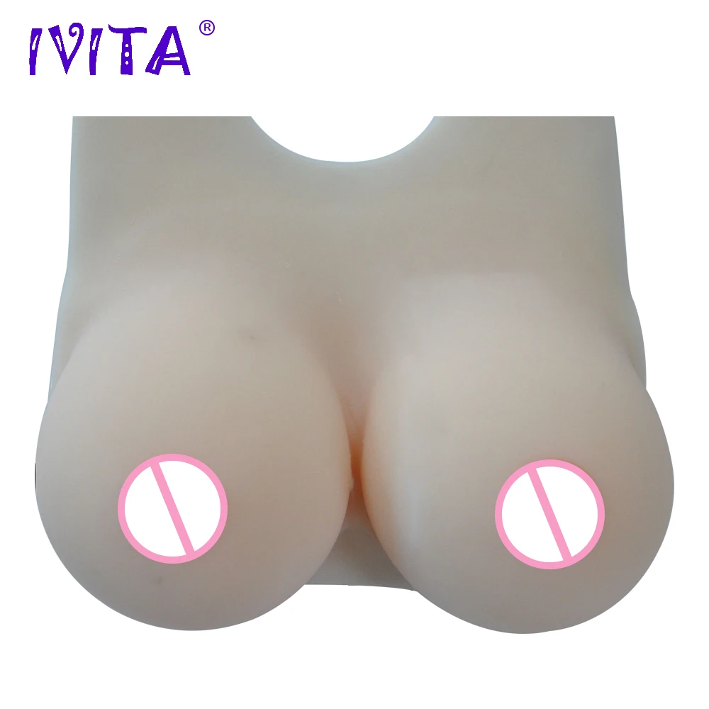 IVITA 4100g искусственные силиконовые формы груди Трансвестит поддельные усилитель