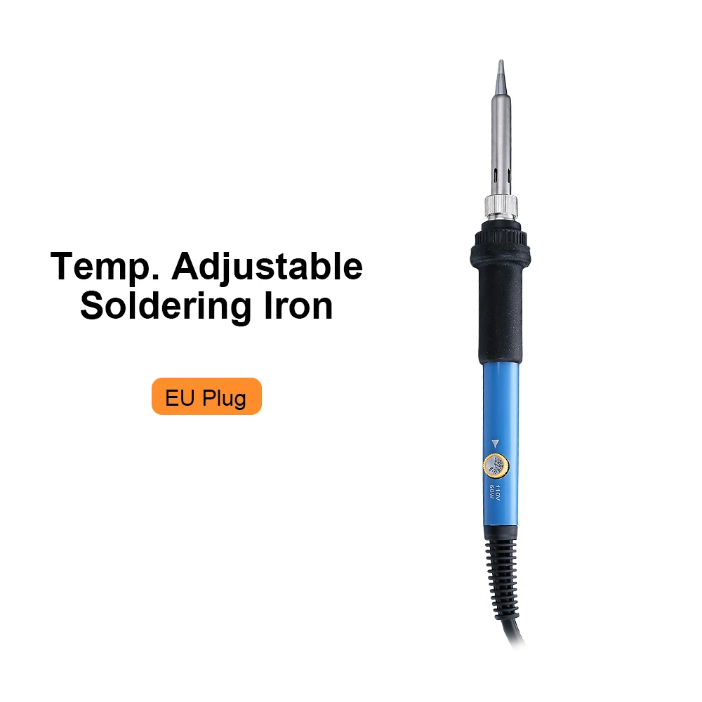 EU Soldering Iron Электрический паяльник JelBo с регулируемой температурой, 220 В/110 В, 60 Вт, ручка для ручки, паяльная станция, сварочный ремонт, ручной инструмент - Цвет: EU Soldering Iron