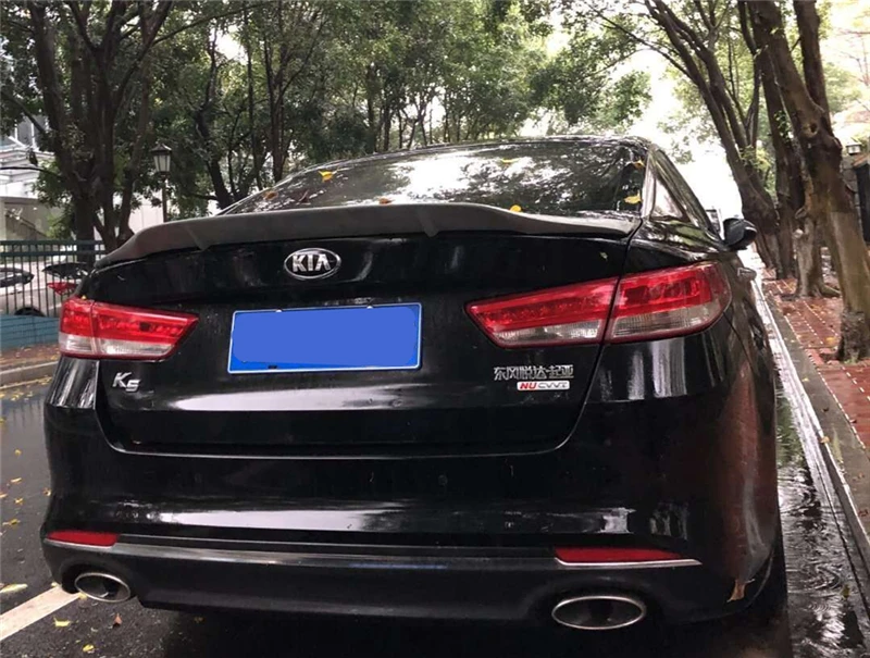 Используется для KIA k5/спойлер Optima год глянцевое углеродное волокно/FRP заднее крыло R стиль спойлер, аксессуары