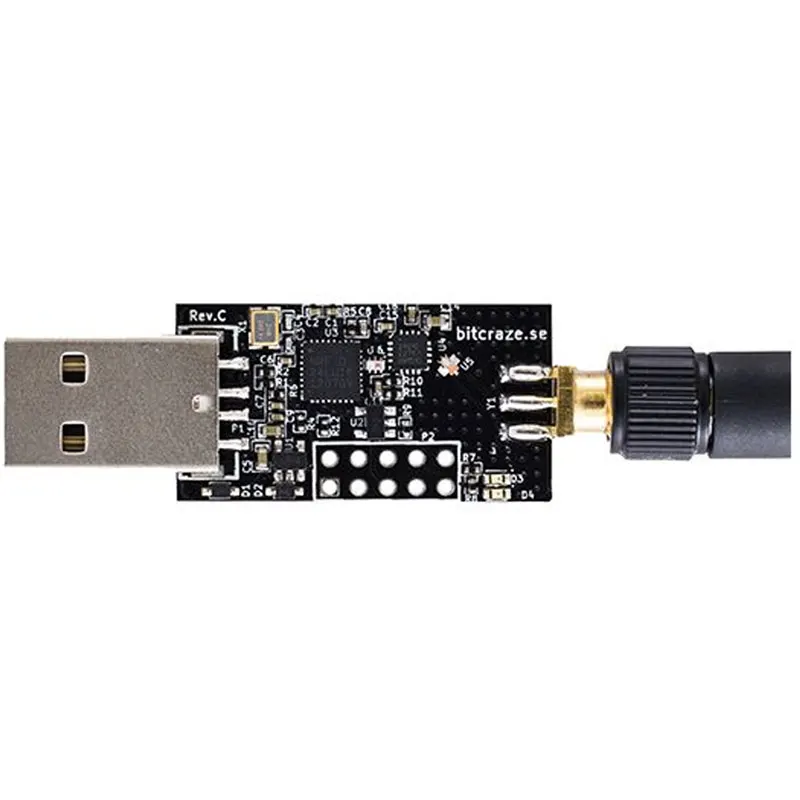 1 шт. x Crazyradio PA-большой радиус действия 2 4 ГГц USB-ключ с антенной на основе nRF24LU1 + км