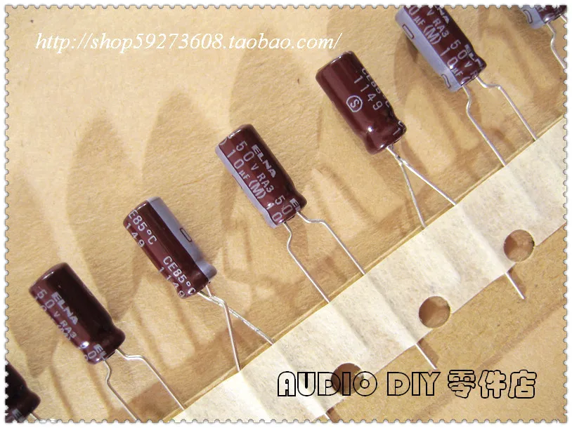 

Электролитические конденсаторы ELNA RA3, 2020, горячая Распродажа, 30 шт./50 шт., для аудио 10 мкФ/50 в (тайская оригинальная коробка), бесплатная достав...