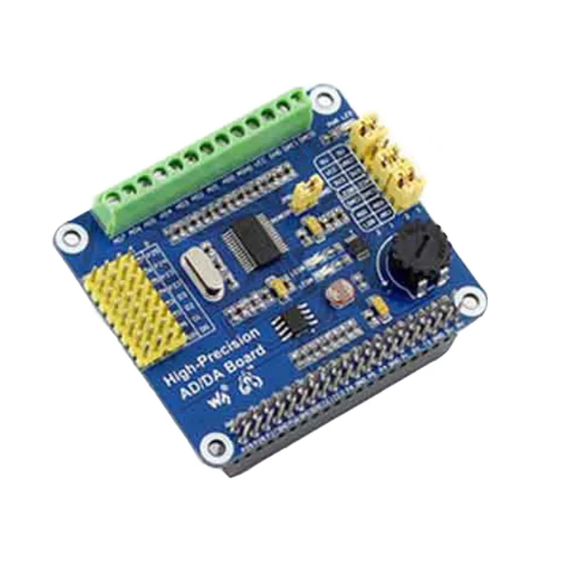 5 шт./лот высокоточный AD/DA модуль ADS1256 DAC8552 для Raspberry Pie 8 каналов 24 бит ADC 10K