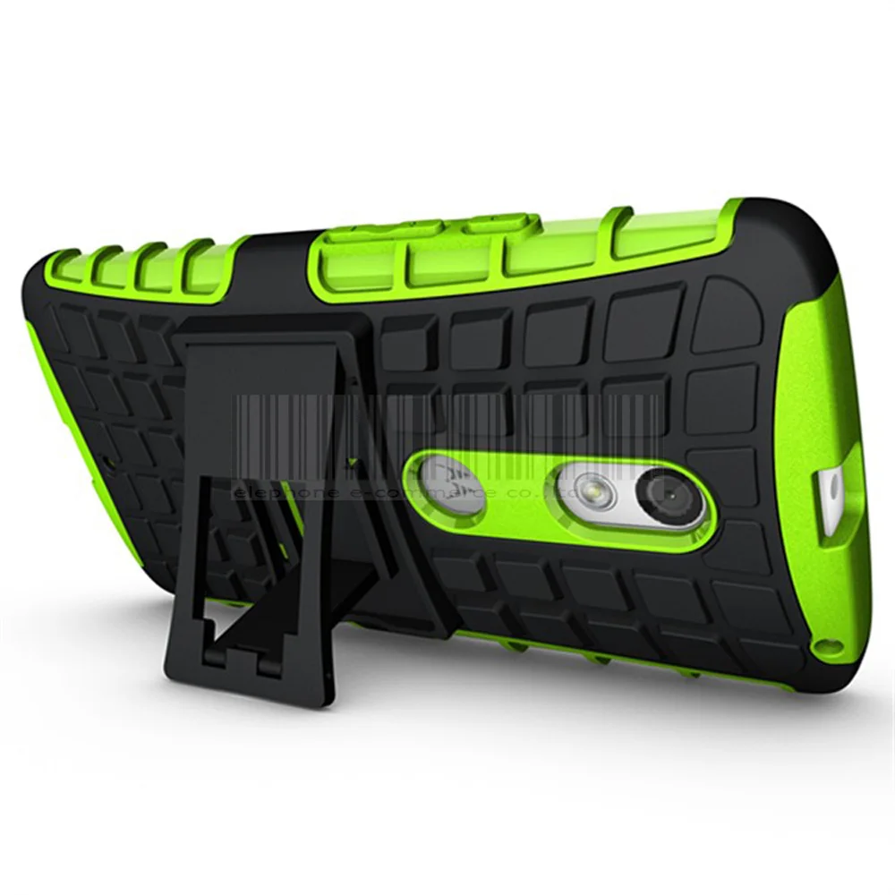 Двухслойный защитный чехол из ТПУ + ПК с подставкой Жесткий Чехол для Motorola Moto X