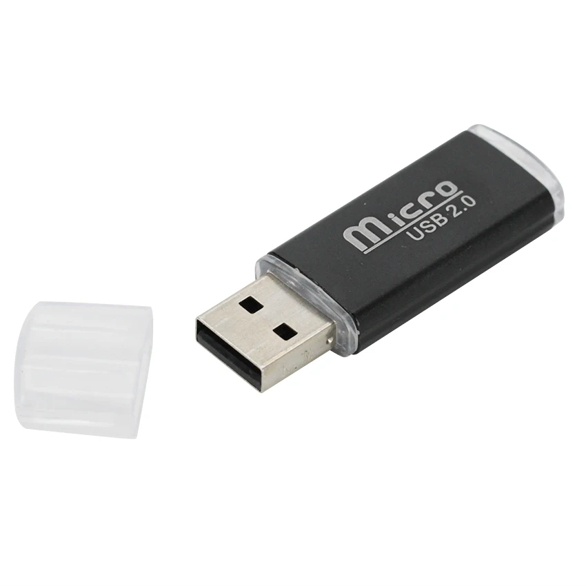

High quality Colorful USB 2.0 Micro SD SDHC TF Flash Memory Card Reader Mini Adapter Metal 200pcs