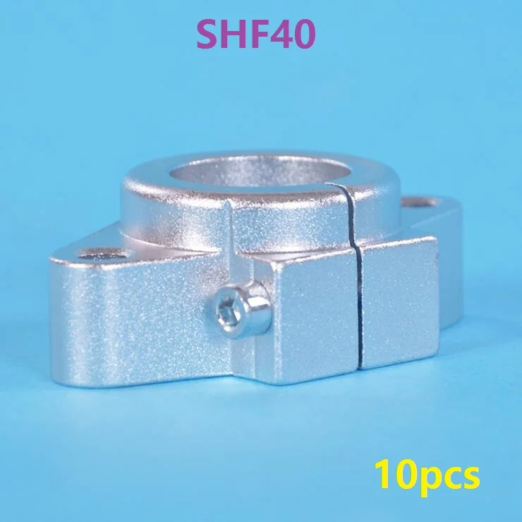 10 шт./лот SHF40 алюминиевая опора вала линейного подшипника для 40 мм стержня