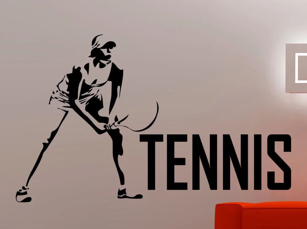 Теннисная Наклейка на стену Спортивная наклейка украшения для дома зала спальни