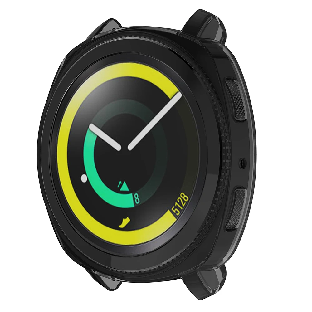 OSRUI силиконовые часы прозрачные чехол для samsung gear Sport band frame защита ремня Замена