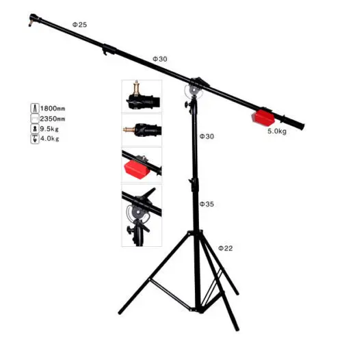 Сверхмощный светильник для фотостудии стойка 5 кг|light stand|counter weightboom arm |