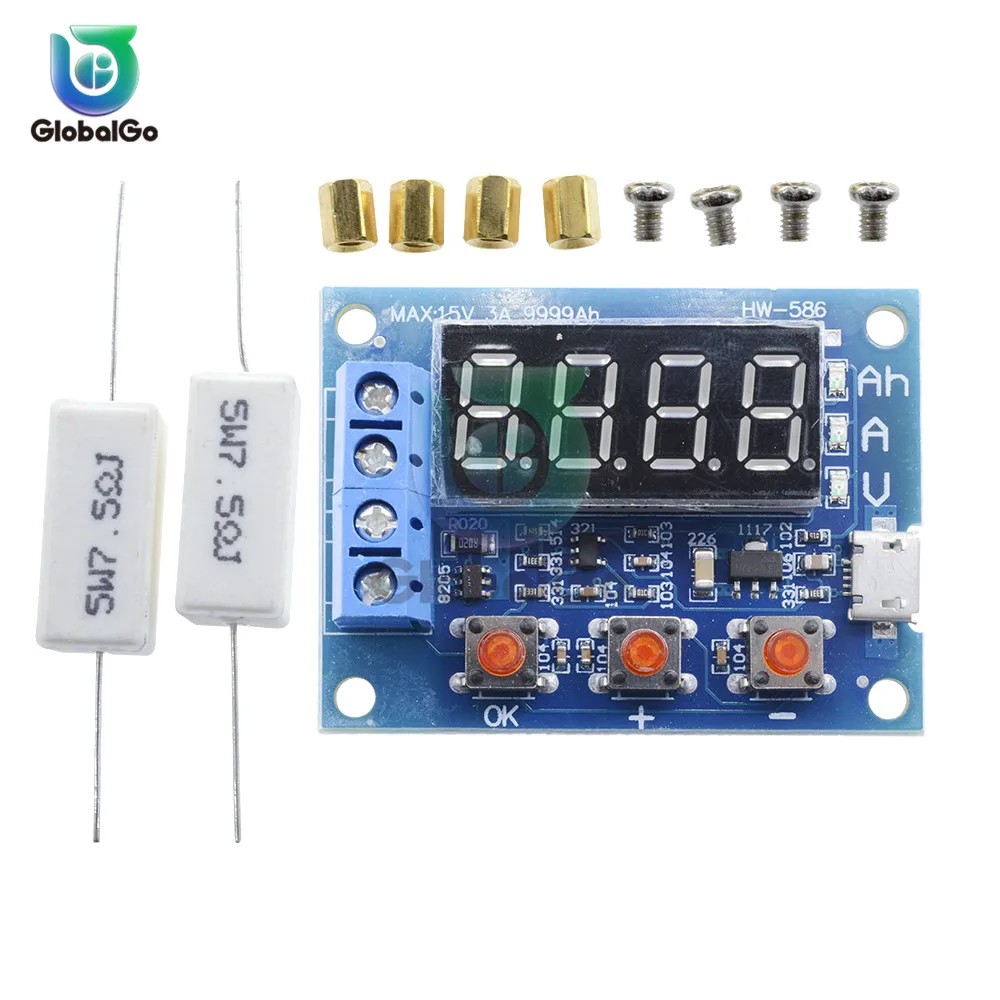 1 2 v 12v 18650 литий-ионный Батарея Ёмкость метр тестер сопротивления