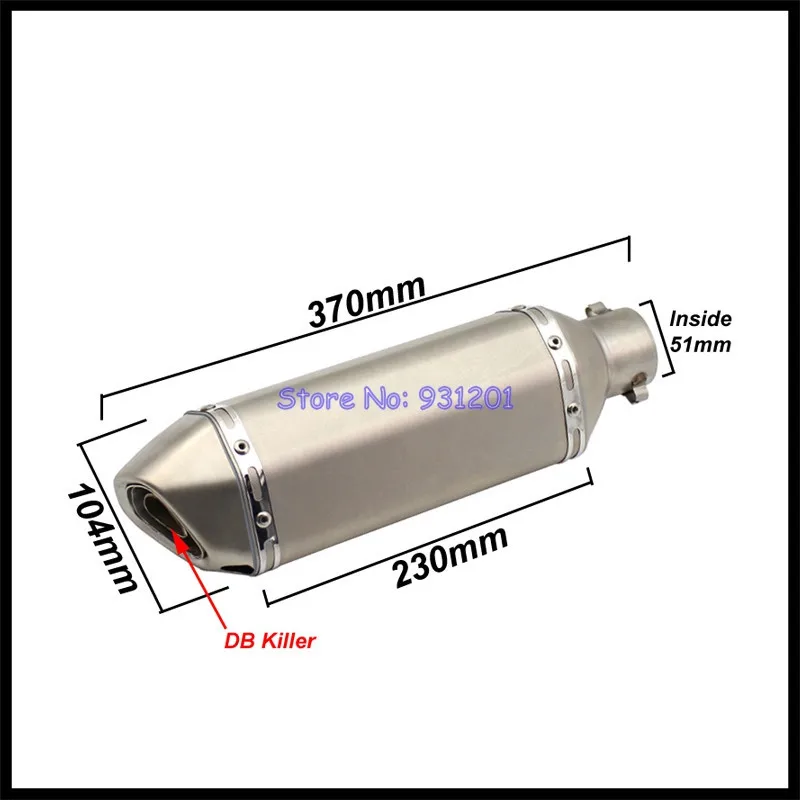 Motorcycle Exhaust System for Suzuki GSR600 GSR400 BK600 BK400 Slip On Akrapovic Exhaust Muffler Pipe with Link Middle Pipe