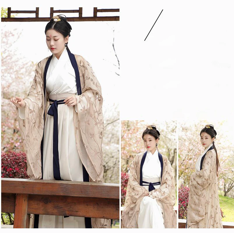 Вей Цзинь древняя династия Студенческая одежда Весенняя сказочная танцевальная