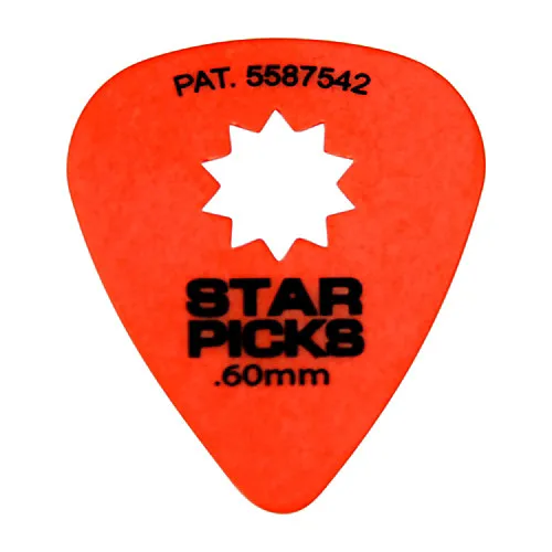 Orange 0.60mm Everly Star pick Grip медиатор для гитары медиатор Star pick s - Цвет: Orange 0.60mm