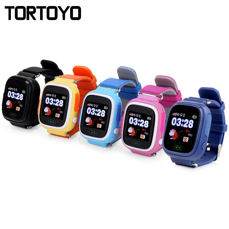 Смарт часы TORTOYO Q90 для детей с сенсорным экраном GPS + LBS Wi Fi отслеживание