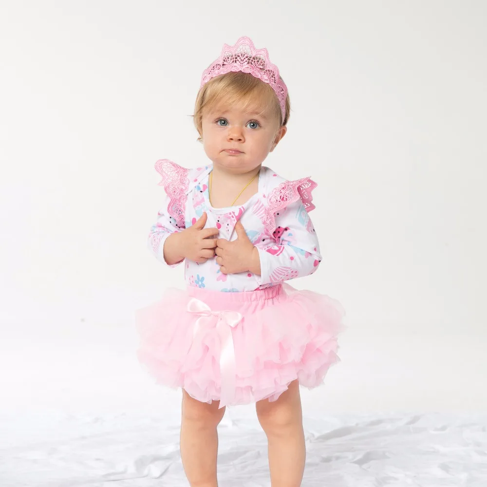 3 шт./комплект детские комбинезоны с длинным рукавом и юбкой пачкой|baby girls clothing|romper