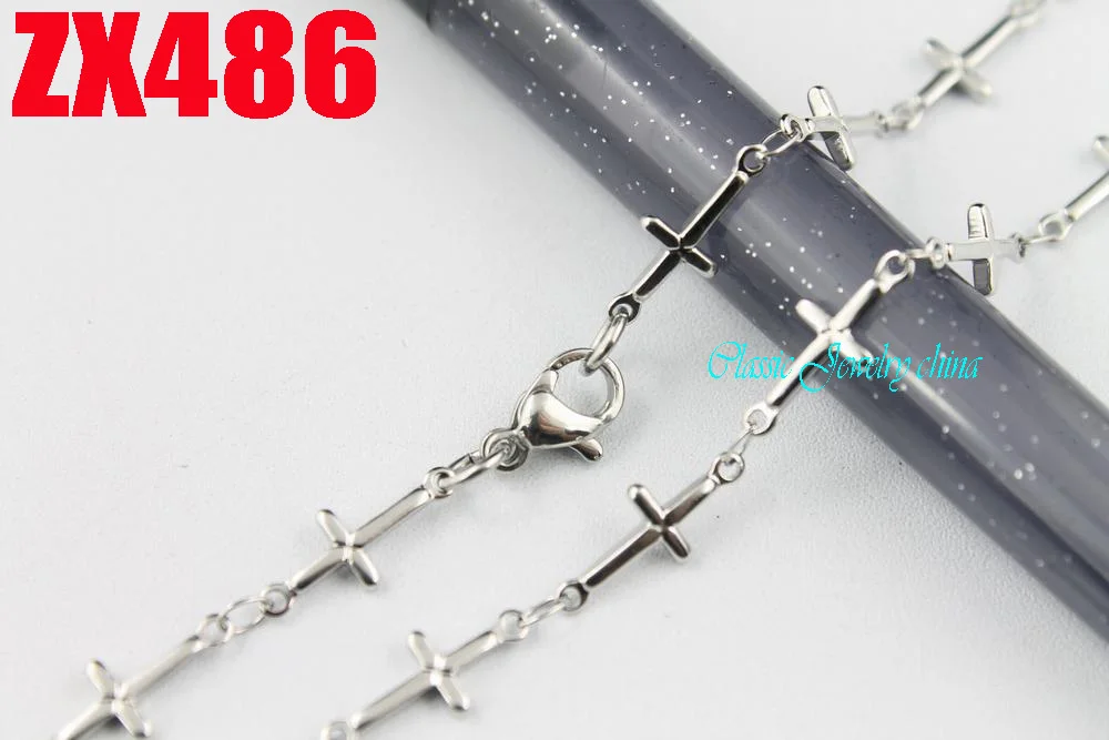 Тонкое ожерелье из нержавеющей стали 6 мм религиозное для женщин и мужчин модные