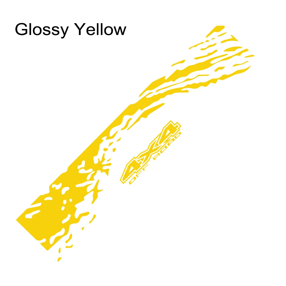Glossy Yellow Наклейки для автомобиля на задний багажник, авто, сделай сам, виниловая пленка, наклейки, тюнинг, автомобильные аксессуары, автомобили для Ford Ranger, внедорожный Универсальный пикап - Название цвета: Glossy Yellow