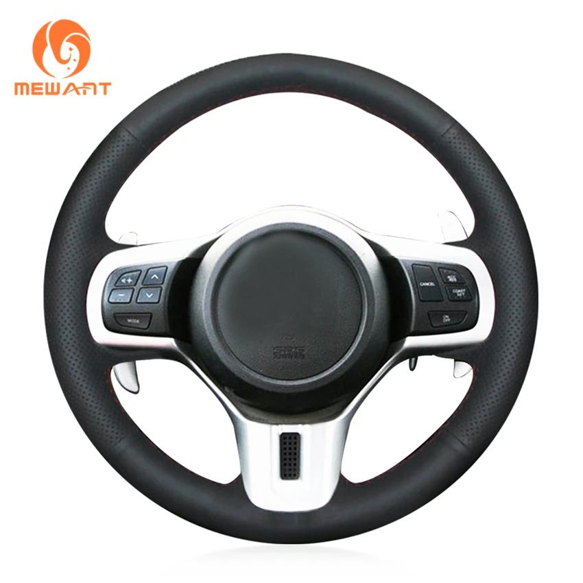 Чехол на руль MEWANT для Mitsubishi Lancer 10 EVO из натуральной кожи|car steering wheel cover|steering coverwheel