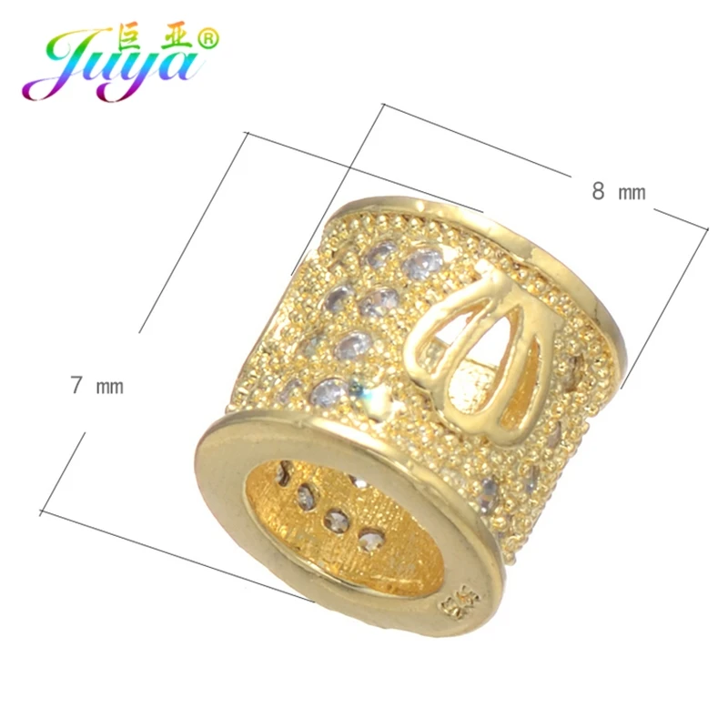 Juya 4 шт./лот оптовая продажа ювелирные украшения бусины золото/розовое золото