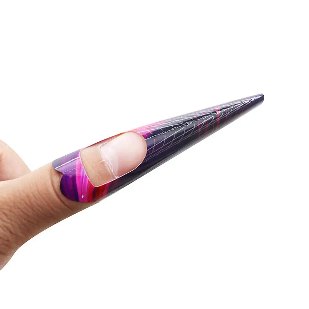 100 шт. формы для ногтей Rocket Французский маникюр наращивания акриловых УФ