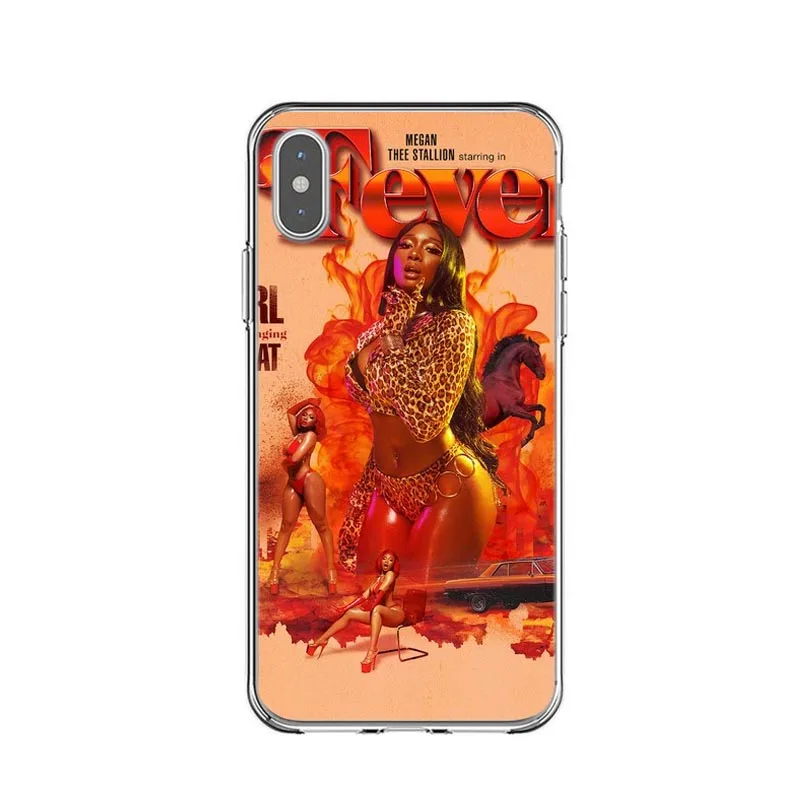 TPU Силиконовый чехол для телефона Megan Thee Stallion Fever для iPhone XR X XS Max 6 6splus 7 7Plus 8 8 Plus 5 5S SE Rapper - Цвет: TPU