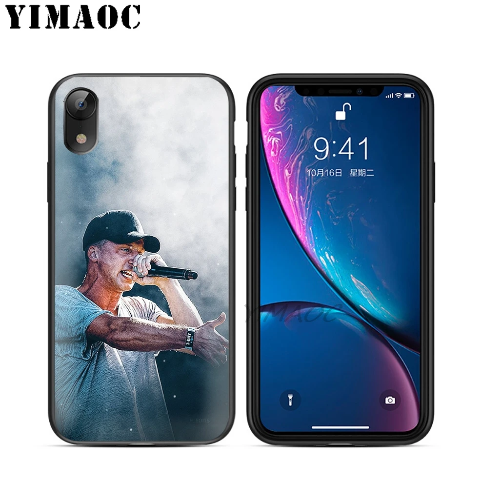 YIMAOC NF рэпер певец поп Мягкий ТПУ Черный силиконовый чехол для iPhone X или 10 8 7 6 6S Plus 5