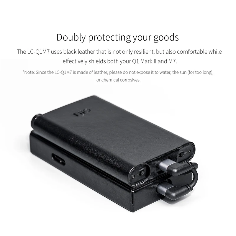 FIIO LC Q1M7 кожаный чехол Комплект для строительства Q1 Mark II и M7|Сумки чехлы плееров