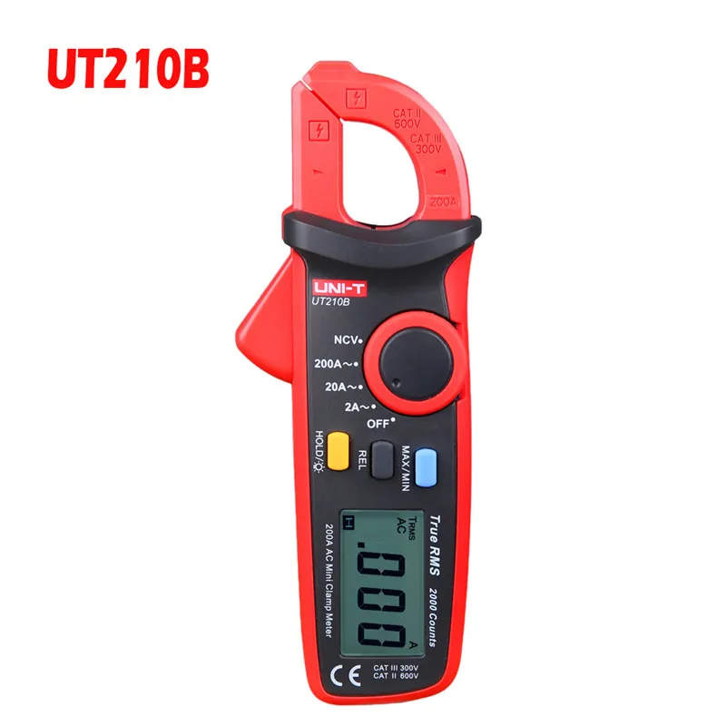 UT210B True RMS UNI-T UT210A/B/C/D/E мини мультиметр Цифровой мультиметр dc voltimetro amperimertro UNI T UT 210E dc зажим мультиметр - Цвет: UT210B