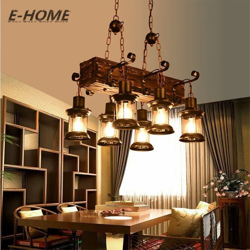 Американская сельская креативная ретро люстра в стиле индастриал для ресторана