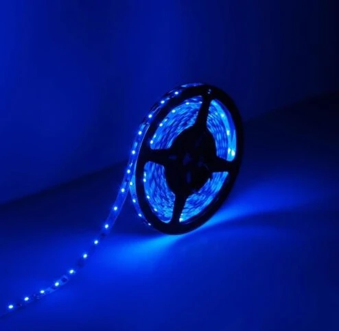 Горячая Распродажа 15 м/лот Синий 3528 SMD Одноцветный 300led полоса лампа DC12V