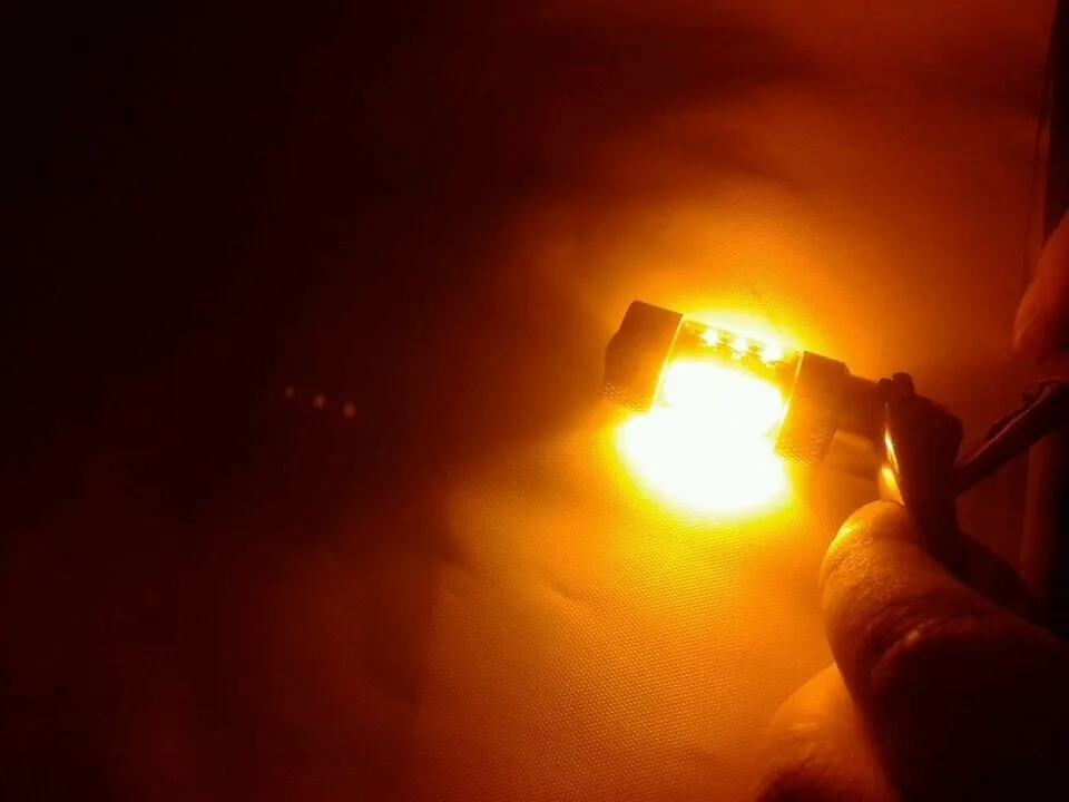 Комплект из 2 предметов двойной Цвет Canbus 80 Вт белый и желтый (желтый) 1157/7443/3157 T25 CREE