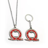 game ps4 kratos round pendants keychain god of war bottle opener women necklace movie keychain choker men accessory