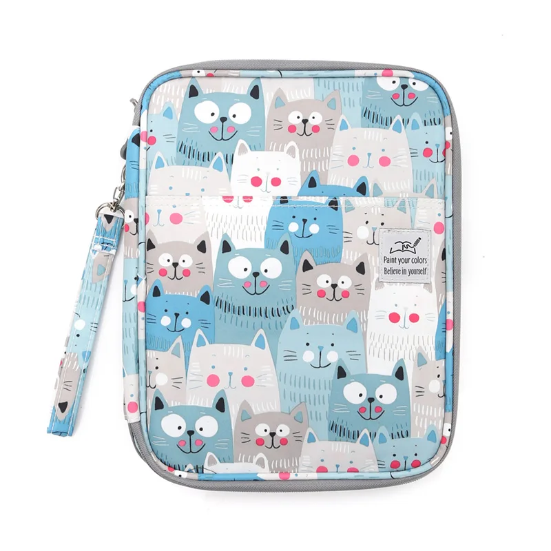 smile cat 192 Слоты большой Ёмкость Карандаш сумка чехол органайзер косметичка для Цветной карандаш Акварельная ручка маркеры гелевые ручки отличные подарки - Цвет: smile cat