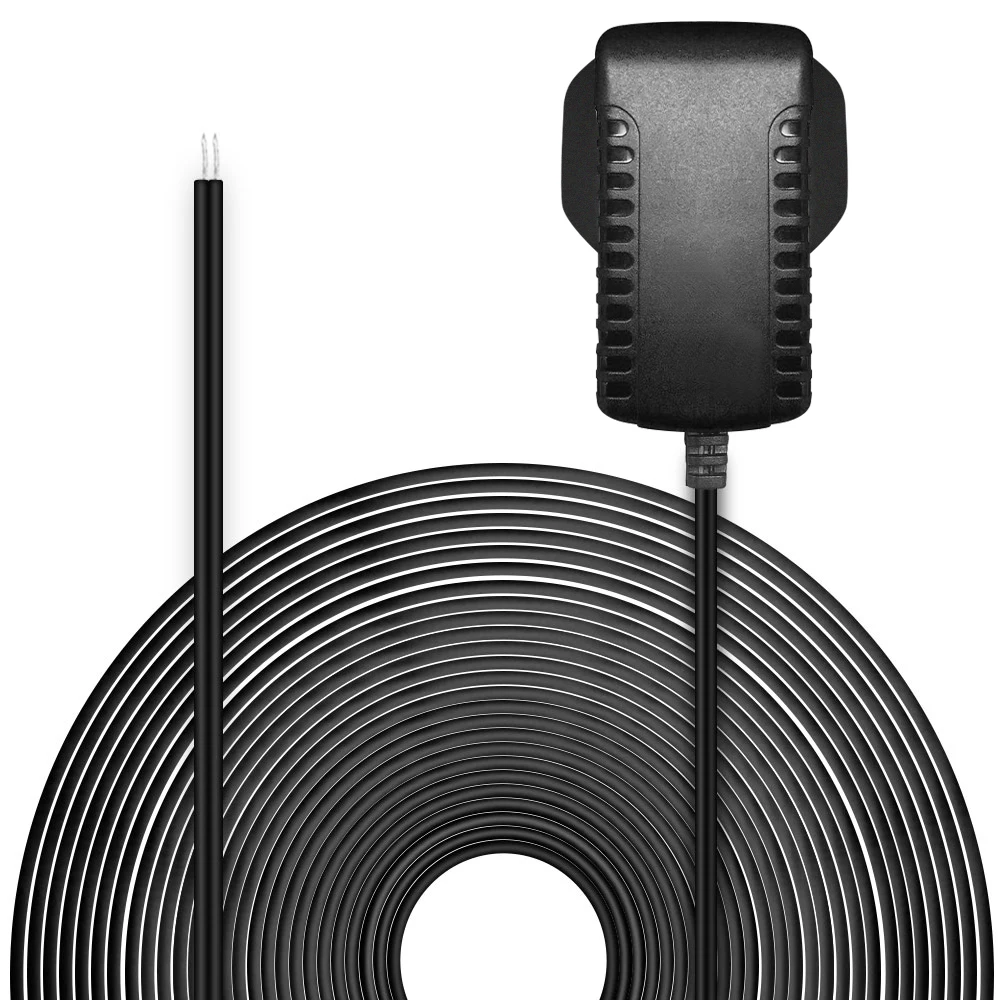 6 м кабель черный ЕС Великобритания США адаптер питания для кольцевого видео