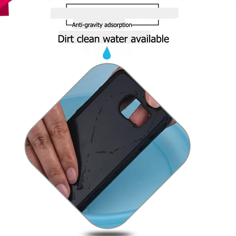SYCASE Antigravity case for Samsung S7 Edge S6 s8 Plus note 3 4 5 Magical Anti Gravity Nano Suction Plastic phone Case |