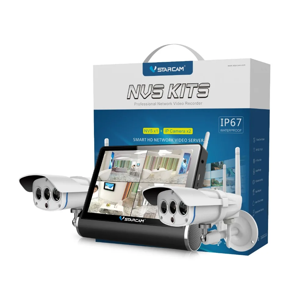 VStarcam nvs-c16 720 P HD WIFI сети Запись видео с 2 шт. c7816wip 1.0mp H.264 ИК ночного видения IP CCTV