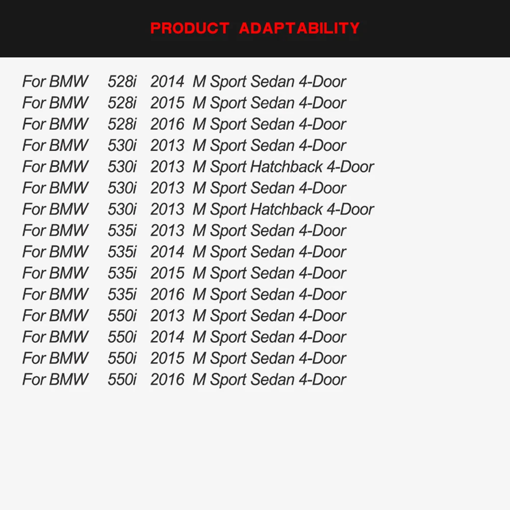 

Front Bumper Lip Spoiler For BMW 5 Series F10 F11 F18 2013 - 2016 Carbon Fiber