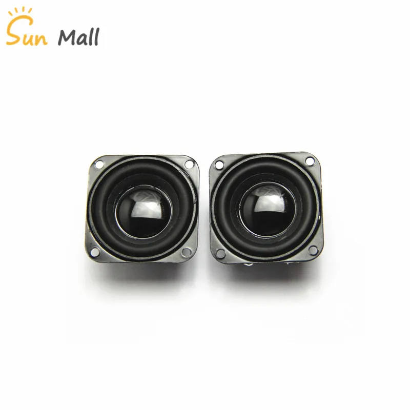 2 шт. 40mm1. 5 дюймовый Магнитный динамик 4ohm 3 Вт басовый мультимедийный маленький с