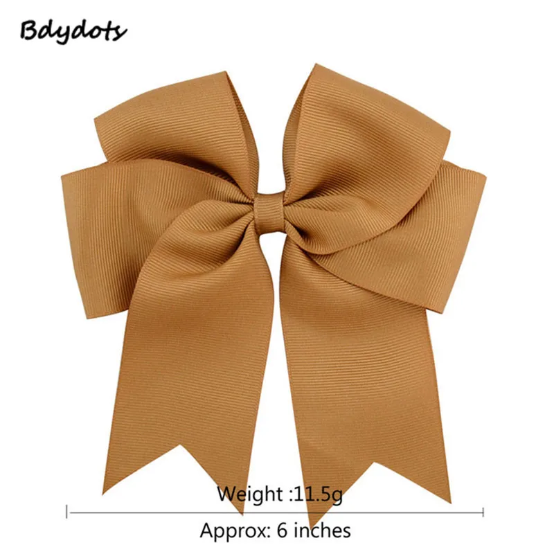 

20Pcs/Set Girls 6inch Satin Ribbon Big Hair Clips Kids Barrette Hairgrips Children Ponytail Hair Accessories